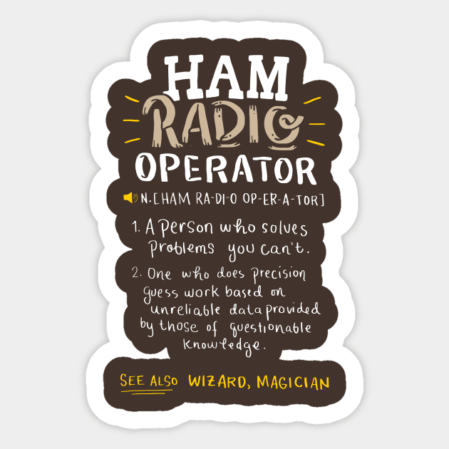 Ham Radio Operator Sticker by yeoys